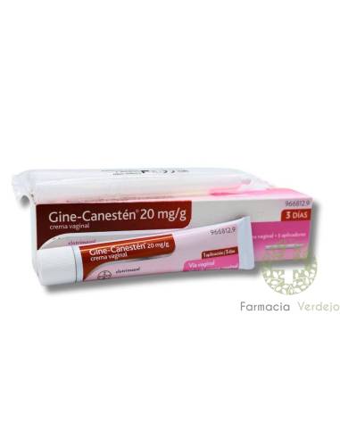 GINE-CANESTEN 20 MG/G CREMA VAGINAL 20g. Tratamiento tópico para candidiasis vulvovaginal