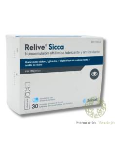 RELIVE SICCA 30 AMPOLAS DE DOSE ÚNICA 0,4 ML Emulsão...