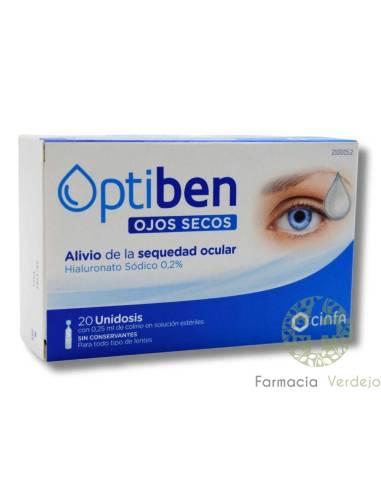 Optiben Ojos Secos Gotas Sequedad Ocular 10 ml
