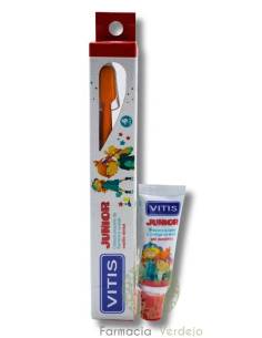 CEPILLO DENTAL INFANTIL VITIS JUNIOR Filamentos suaves y...
