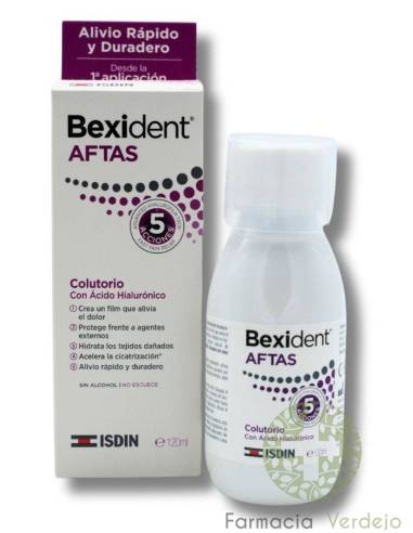 BEXIDENT CANKER SHOLES BOCHECHO 120ML Protege, acalma e cura a mucosa oral