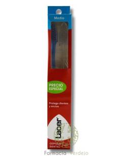 CEPILLO DENTAL ADULTO LACER MEDIO DUPLO 2 UNIDADES