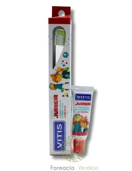 CEPILLO DENTAL INFANTIL VITIS JUNIOR Filamentos suaves y cabezal pequeño