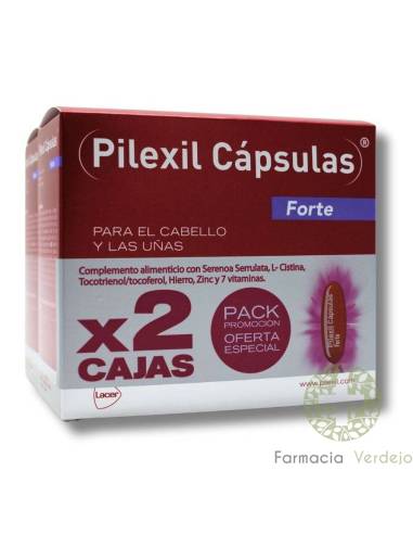 PILEXIL FORTE PACK 100 +100 CAPS ANTICAIDA Cabelo & Crescimento das unhas