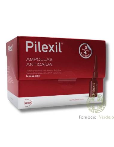 PILEXIL  20 (15 + 5) AMPOLLAS 5 ML Estimula la caída del cabello