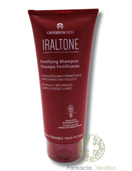 IRALTONE CHAMPU FORTIFICANTE 200 ML Estimula y refuerza el cabello de modo integral