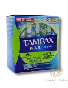 TAMPAX COMPAK PEARL BUFFON 100% SUPER ALGODÃO 16 U