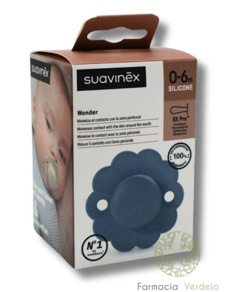CHUPETE SILICONA FISIOLOGICO SUAVINEX WONDER SX PRO INTENSE 0 - 6 MESES 1 UNIDAD