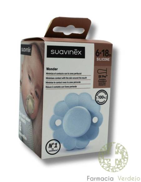 CHUPETA DE SILICONE FISIOLÓGICA SUAVINEX WONDER SX PRO SOFT 6 - 18 MESES 1 UNIDADE