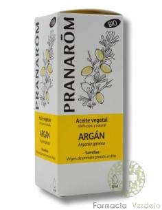 ÓLEO VEGETAL DE ARGAN 50 ML PRANAROM Reparação e proteção...