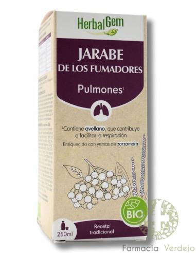 HERBALGEM BIO XAROPE PARA FUMADORES 250 ML...