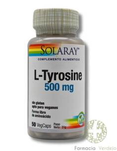 L-TYROSINE  500MG 50CAPS SOLARAY