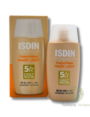 FOTOPROTECTOR ISDIN SPF 50 FUSION AQUARELA 1 RECIPIENTE 50 ML LUZ