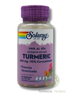 SOLARAY EXTRATO DE CÚRCUMA 300MG 30 CÁPSULAS Antioxidante...