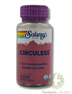 CIRCULEGS 60 CÁPSULAS SOLARAY Booster para estimulação da...