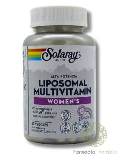 MULTIVITAMÍNICO LIPOSSOMAL FEMININO 60 CAPS SOLARAY