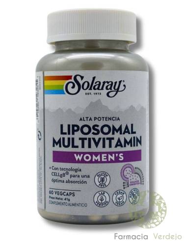 LIPOSOMAL MULTIVITAMIN WOMEN´S 60 CAPS SOLARAY