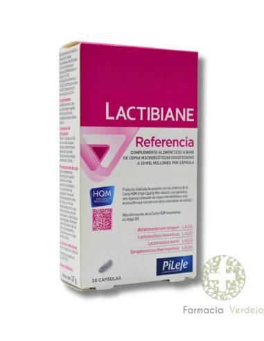 LACTIBIANE REFERENCE PILEJE 2,5 G 30 CÁPSULAS Cepas microbióticas de alta atividade