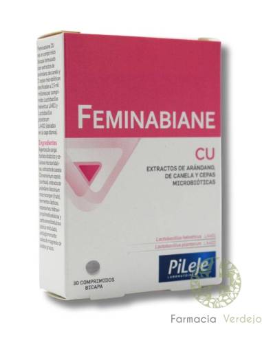 FEMINABIANE CU 30 COMPRIMIDOS PILEJE ARANDANOS Y PROBIOTICOS