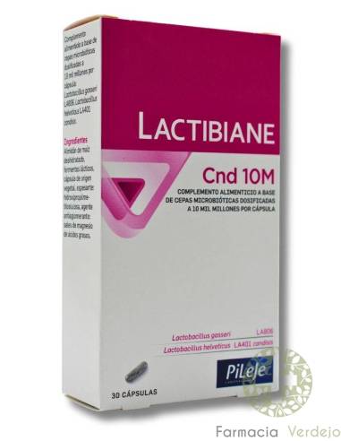 LACTIBIANE CND 10M PILEJE 30 CAPS Microbiota benéfica para melhorar a mucosa