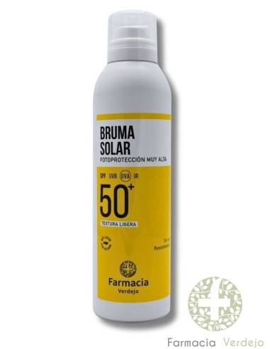 FARMACIA VERDEJO BRUMA SOLAR 50+ 200ML Fotoprotección muy alta en Spray