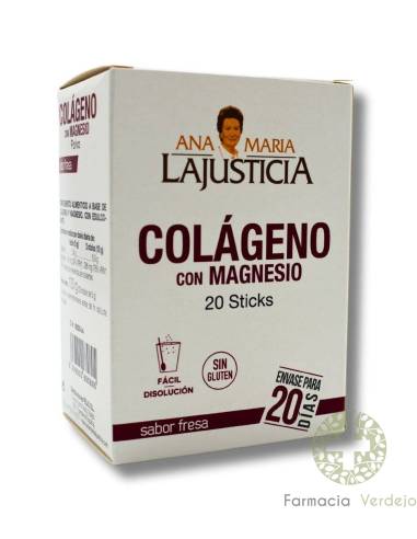 COLAGENO CON MAGNESIO 20 STICKS FRESA ANA MARIA LA JUSTICIA
