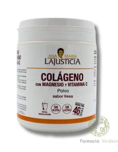 COLÁGENO COM MAGNÉSIO E VITAMINA C EM PÓ 350 G Sabor morango