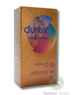 DUREX REAL FEEL PRESERVATIVO SIN LATEX 12 U Maxima...