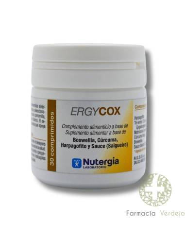 NUTERGIA ERGYCOX 30 COMPRIMIDOS Dor Inflamação...