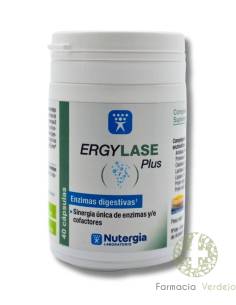 ERGYLASE PLUS ENZIMAS DIGESTIVAS 40CAP Ajuda a digerir...
