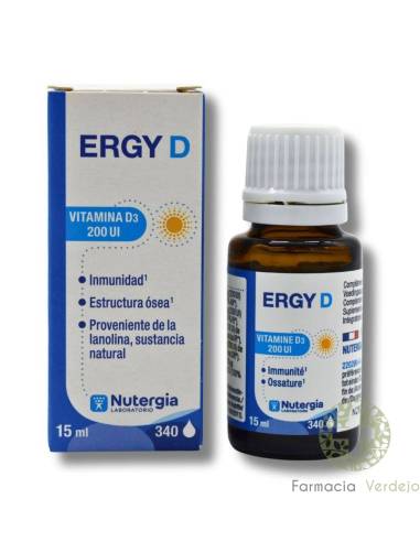 ERGY D GOTAS 15ML NUTERGIA Vitamina D3 natural