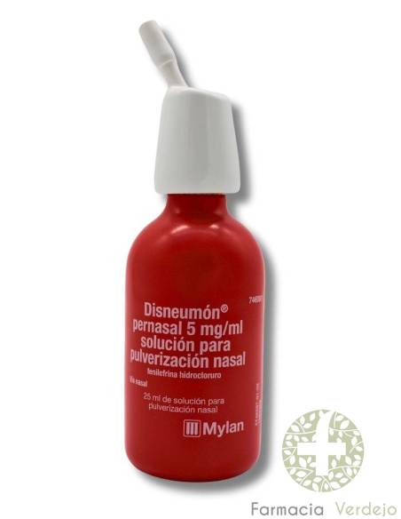 DISNEUMON PERNASAL 5 MG/ML SOLUCION PARA PULVERIZACION NASAL  25 ML Descongestión rápida y efectiva
