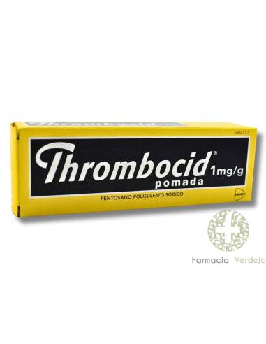 THROMBOCID 1 MG/G POMADA 1 TUBO 60 G Alivio de trastornos venosos superficiales