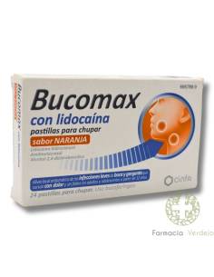 BUCOMAX COM LIDOCAÍNA 24 COMPRIMIDOS DE SUCÇÃO (SABOR...