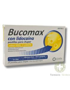 BUCOMAX COM LIDOCAÍNA 24 COMPRIMIDOS SUCTIVOS (MEL E...
