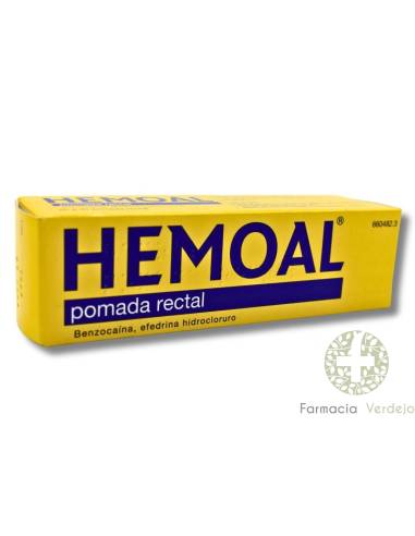 POMADA RETAL HEMOAL 1 TUBO 50 g Ajuda a aliviar o desconforto das hemorroidas