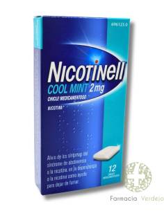 NICOTINELL COOL MINT 2 mg 12 CHICLES MEDICAMENTOSOS Ayuda...