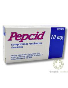 PEPCID 10 MG 12 Comp Alivio de la acidez  y ardor de...