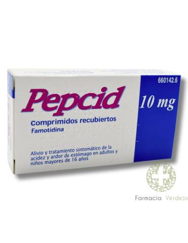 PEPCID 10 MG 12 Comp Alivio de la acidez  y ardor de estómago