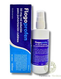 FLOGOPROFENO 50 mg/ml SOLUÇÃO DE SPRAY DE PELE 100 ml...