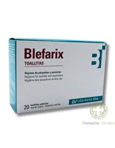 BLEFARIX 20 TOALLITAS  Te ayudarán a la limpieza de...