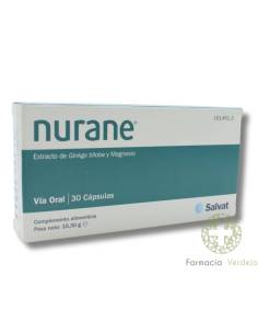 NURANE 30 CÁPSULAS GINKGO & EXTRATO DE MAGNÉSIO