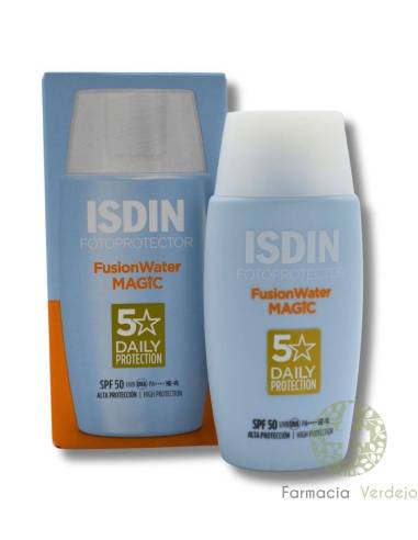 FPS-50+ FUSION WATER MAGIC ISDIN SUNSCREEN 50 ML FPS-50+ Proteção solar ultraleve