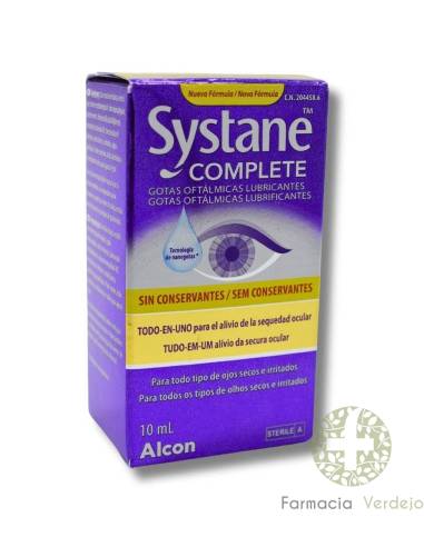 SYSTANE COMPLETE GOTAS OFTALMICAS  10 ML Para ojos secos e irritados