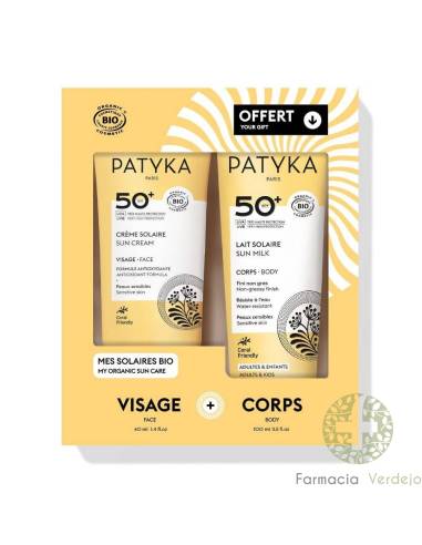 PATYKA COFRE CREME SOLAIRE FACE 50SPF  40ML + LAIT SOLAIRE BODY 50SPF 100ML