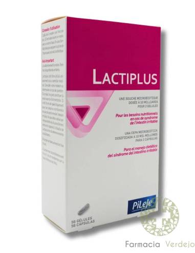 LACTIPLUS 56 CÁPSULAS Gestão dietética do intestino irritável