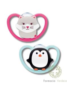 CHUPETA NUK SPACE SILICONE 18 - 36 MESES 2 UNIDADES