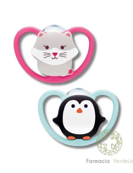 CHUPETA NUK SPACE SILICONE 18 - 36 MESES 2 UNIDADES