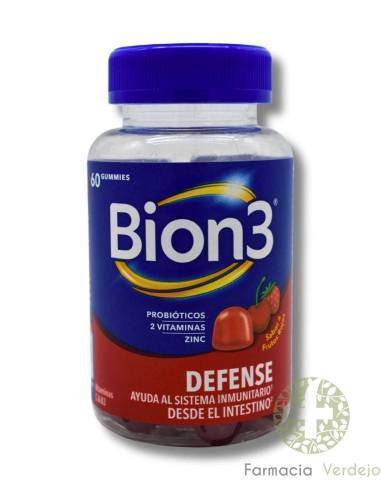 BION3 DEFENSAS 60 GOMINOLAS Ayuda al sistema inmunitario desde el intestino