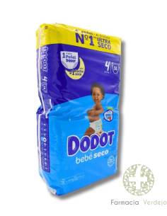 DODOT TALLA 4 (9-14KG) BEBE SECO 58 UNIDADES